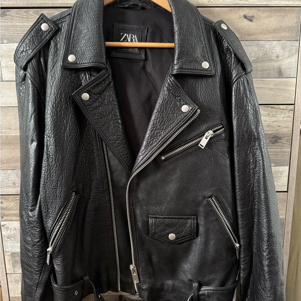*SOLD* Zara Men's Black Biker Jacket